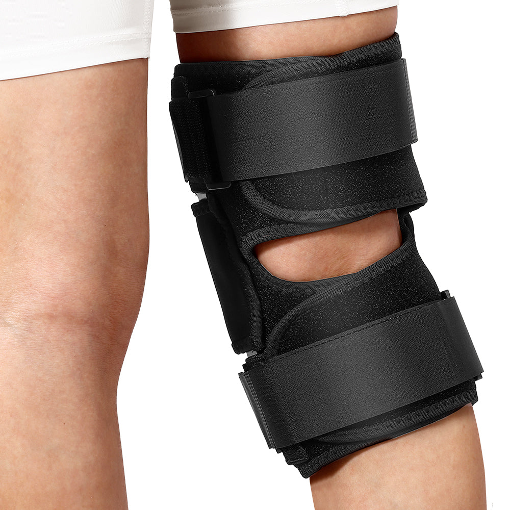 Fivali Hinge Knee Brace for Pain-KBF009-Black-01-XL