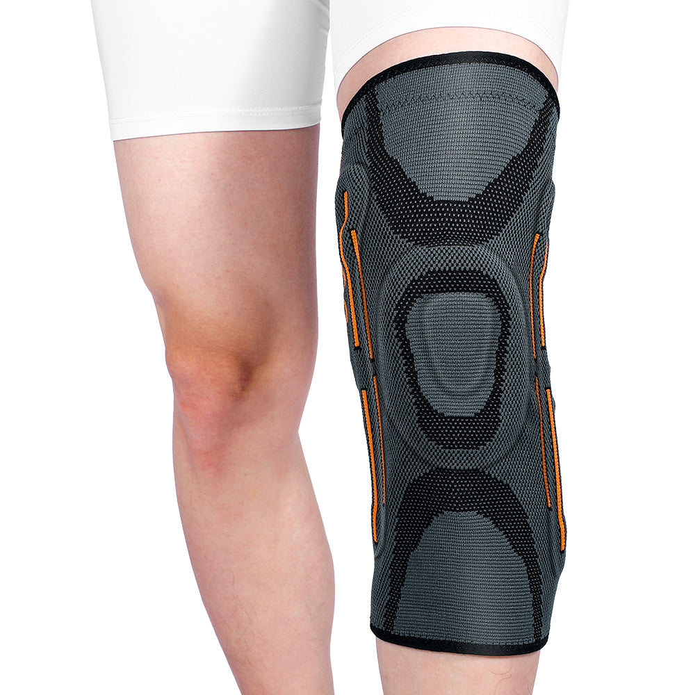 Fivali Compression Knee Brace-KB002-Orange-01