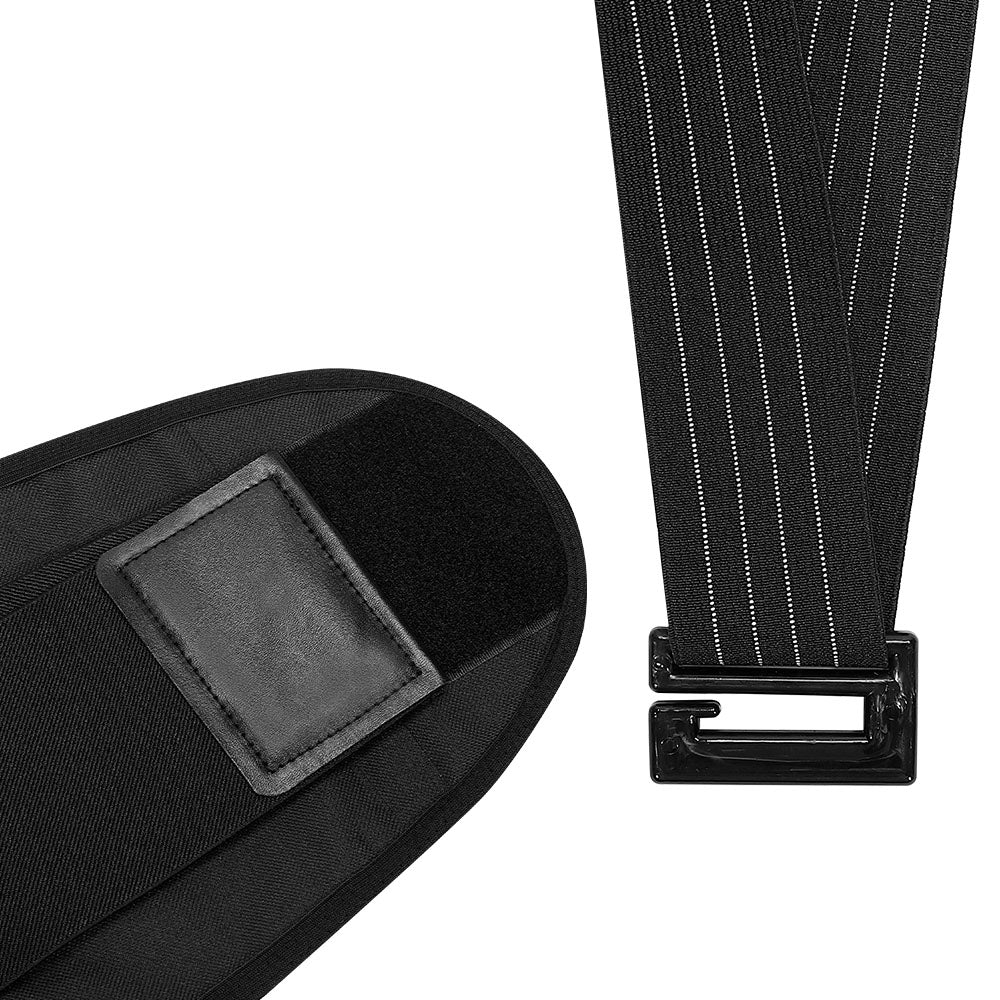 Fivali Back Belt with Detachable Shoulder Straps-BBF036-01-Black-L
