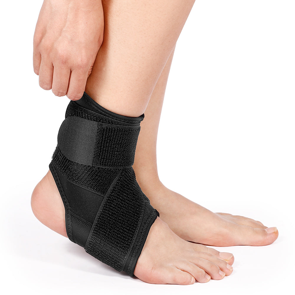 Fivali Ankle Compression Wrap-ABF034-Black-01-L