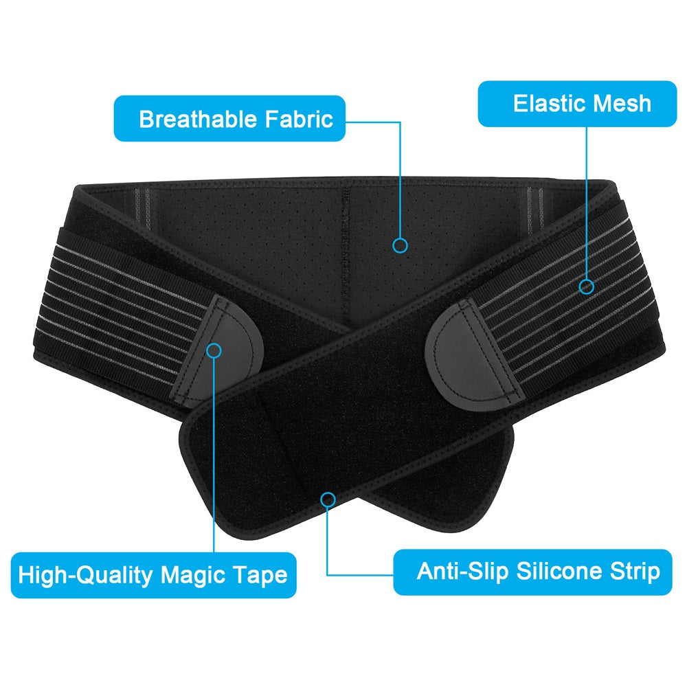 Fivali Adjustable Back Supports Belts-BBF067-01-Black-03