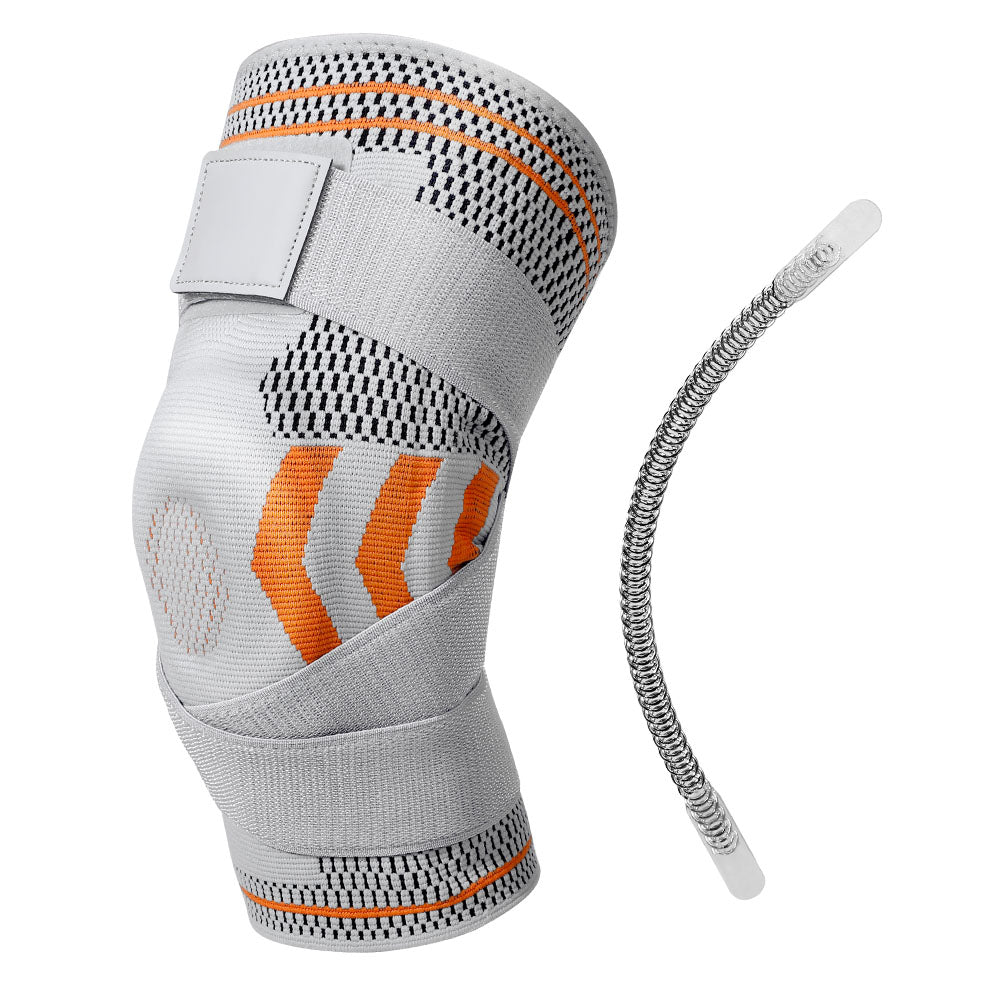 Fivali Adjustable Knee Brace for Pain Running with Straps and Gel Pad - 2 Pack