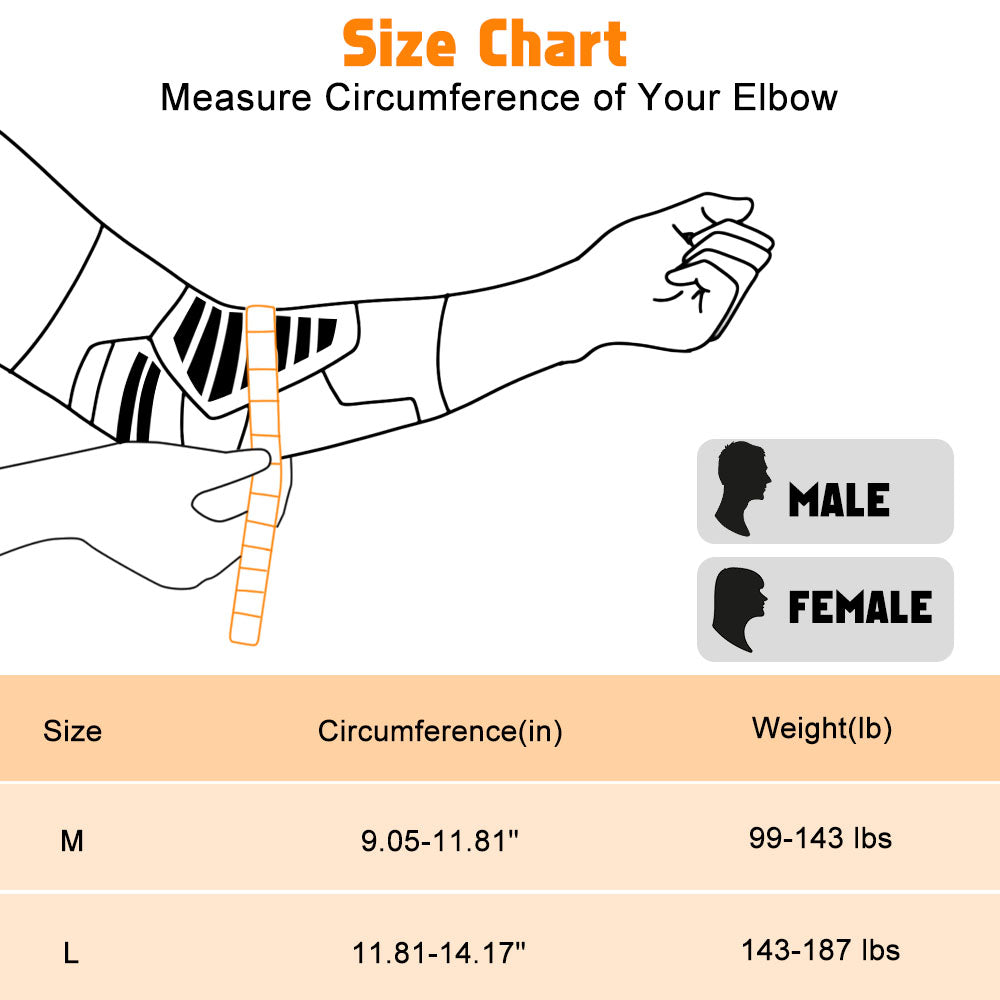 Fivali Elbow Brace for Tennis Elbow-Size