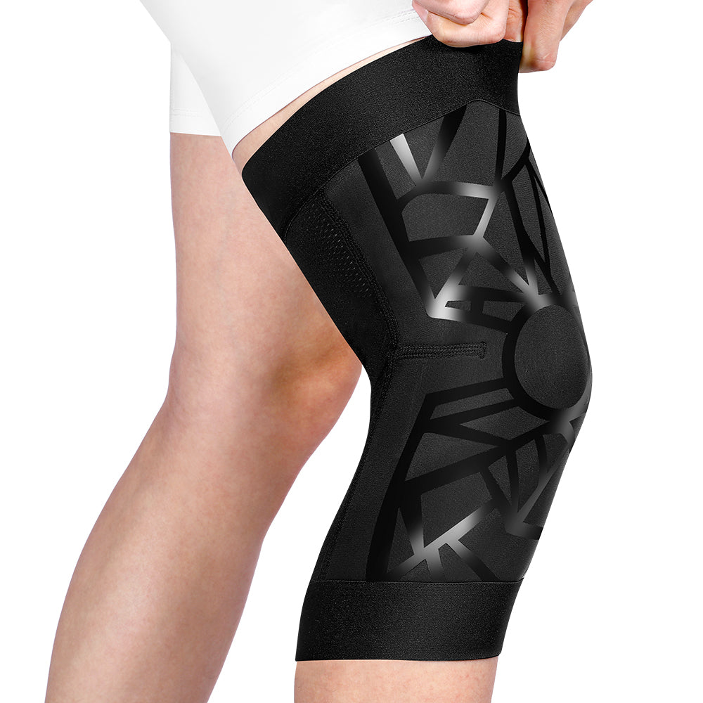 Fivali Compression Sport Knee Sleeves for Running Squats Basketball - 2 Pack