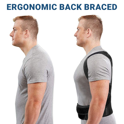 Fivali Back Brace Support-BBF035-01-Black-S
