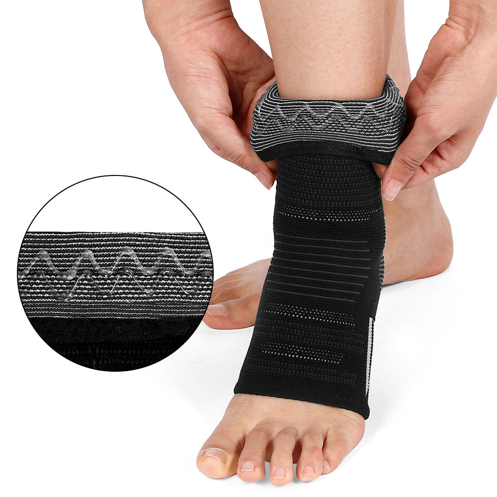 Fivali Ankle Support for Sports with Knitted Fabric - 2 Pack