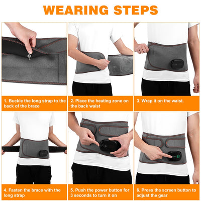 Fivali Lower Back Brace-BBF072-01-Grey-Wear