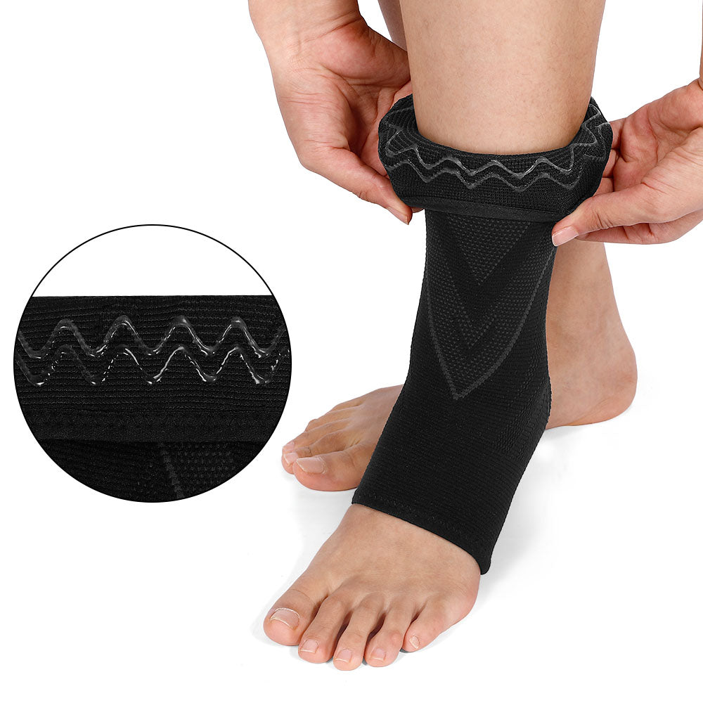 Fivali Ankle Sleeve with Comfortable and Flexible Fabric Anti-Slip - 2 Pack