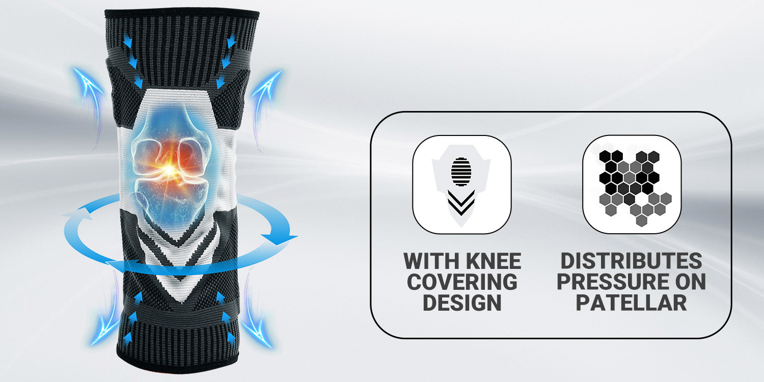 Fivali Compression Knee Brace for Pain-F