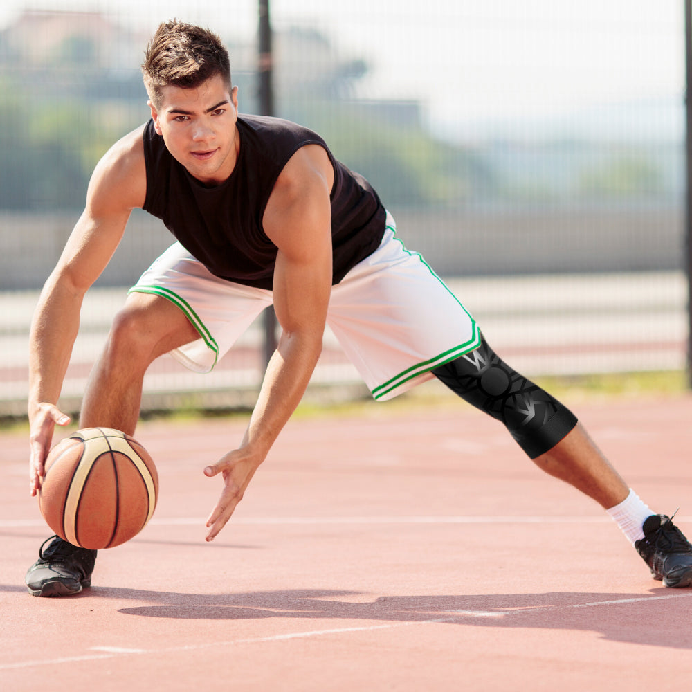 Fivali Compression Sport Knee Sleeves for Running Squats Basketball - 2 Pack
