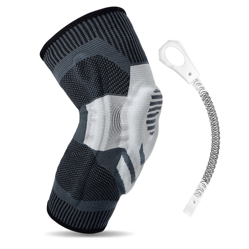 Fivali Compression Knee Brace for Pain with Spring and Pad Protection - 2 Pack