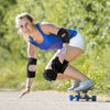 Fivali Elbow Pads with Compression Straps-EBF060-01-Black-Ski