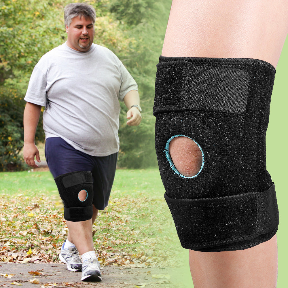 Fivali Knee Brace for Sports with Spring Support and Eva Pad – 2 Pack