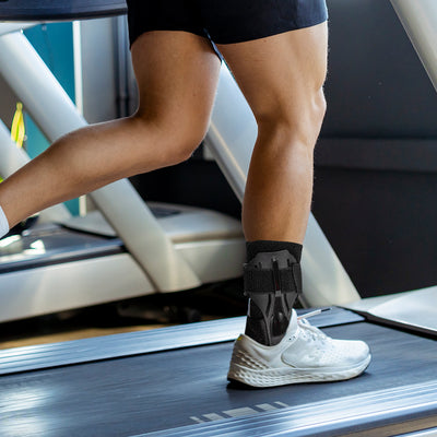 Fivali Ankle Stabilizer Brace-ABF031-Black-01-Running