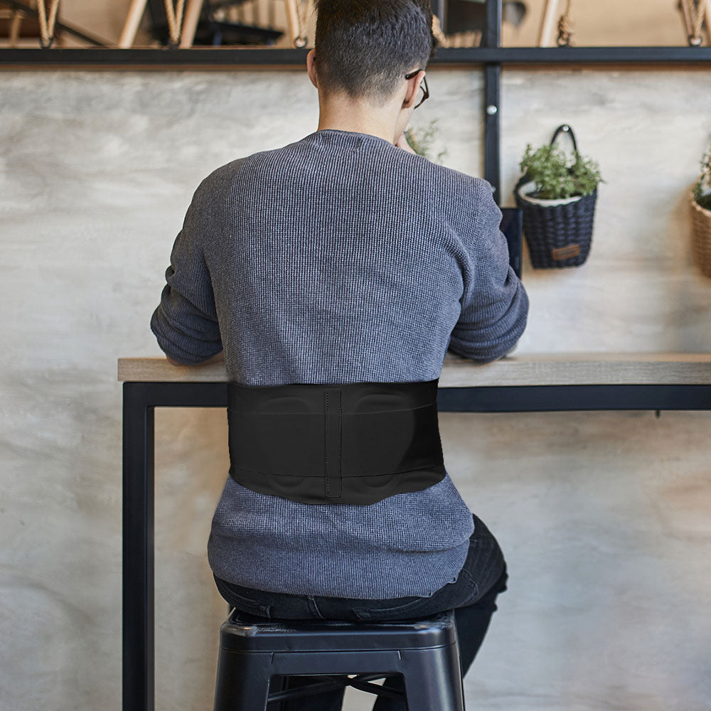 Fivali Lower Back Brace with Compression Strap for Back Pain Relief