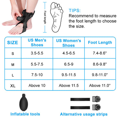 Fivali Ankle Support Brace-ABF066-01-Black-Size