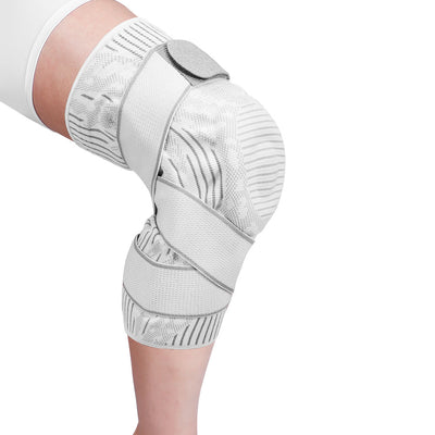 Fivali Basketball Knee Brace-KBF042-03-White-M
