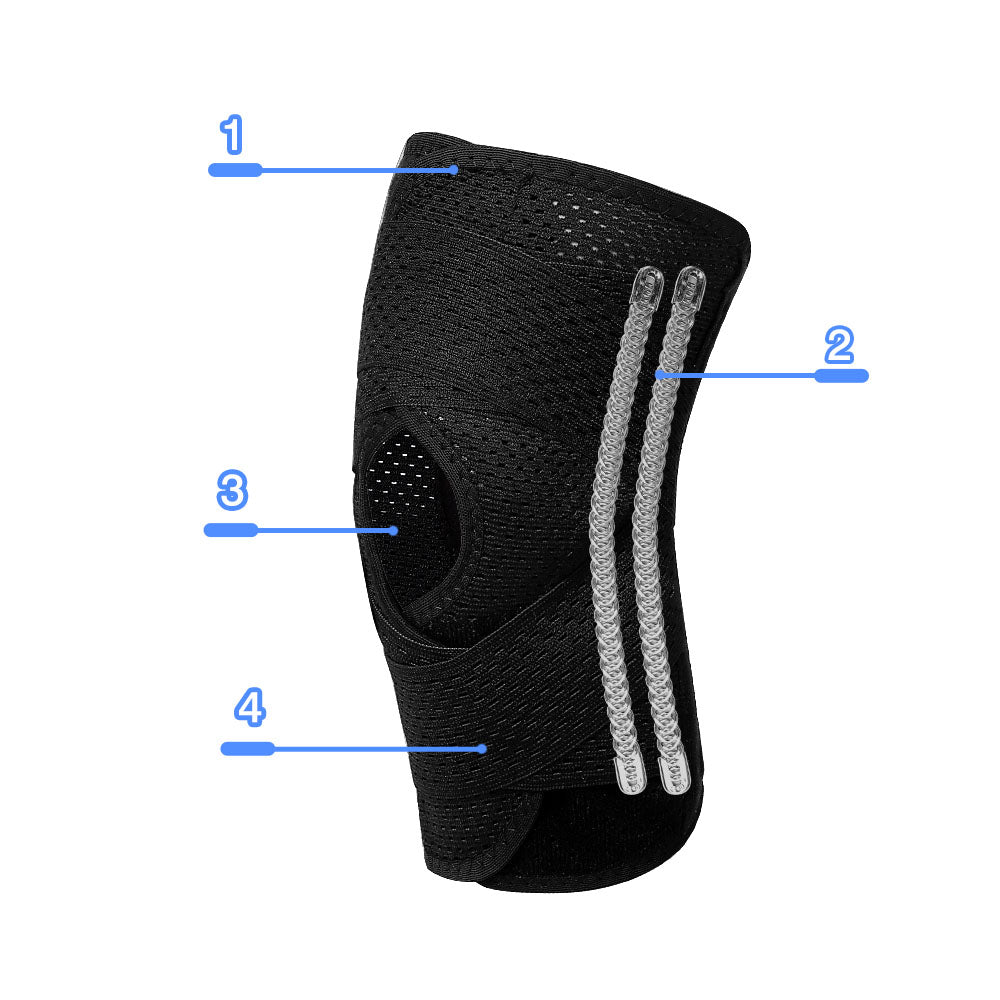 Fivali Adjustable Knee Wraps-A