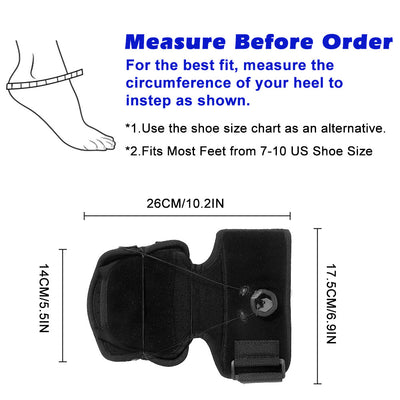 Fivali Ankle Brace Support-ABF032-02-Black-Size