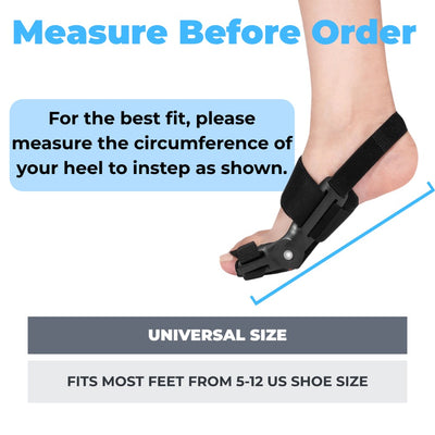 Fivali Ankle Brace for Bunion Correction -ABF055-01-Black-SIZE