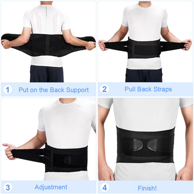 Fivali Back Support-BBF023-01-Black-Wear