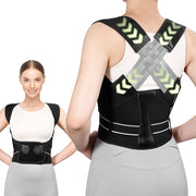 Fivali Full Back Brace for Back Straighten and Posture Correction-BBF065-01-Black-01