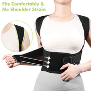Fivali Full Back Brace for Back Straighten and Posture Correction-BBF065-01-Black-02
