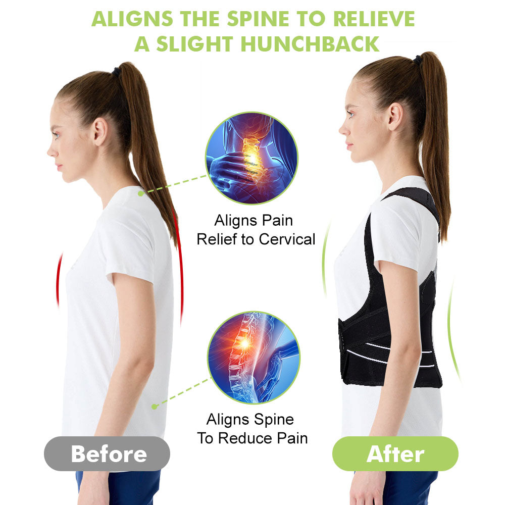 Fivali Full Back Brace for Back Straighten and Posture Correction-BBF065-01-Black-03
