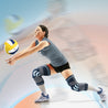 Fivali Adjustable Knee Brace-KBF002-Orange-01-Volleyball