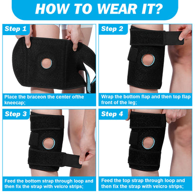 Fivali Hinged Knee Brace-KBF043-01-Black-L-05