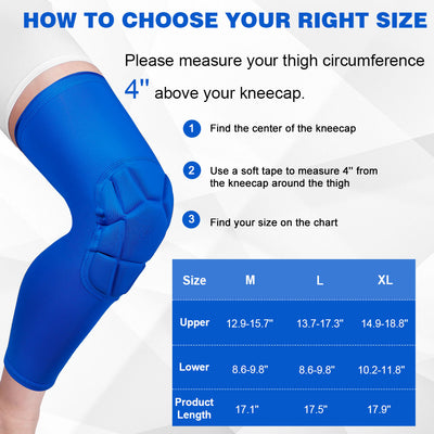 Fivali Football Leg Sleeves-KBF051-01-Blue-SIZE
