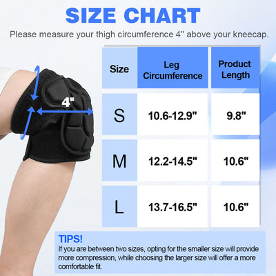 Fivali Wrestling Knee Sleeve-KBF061-01-Black-Size
