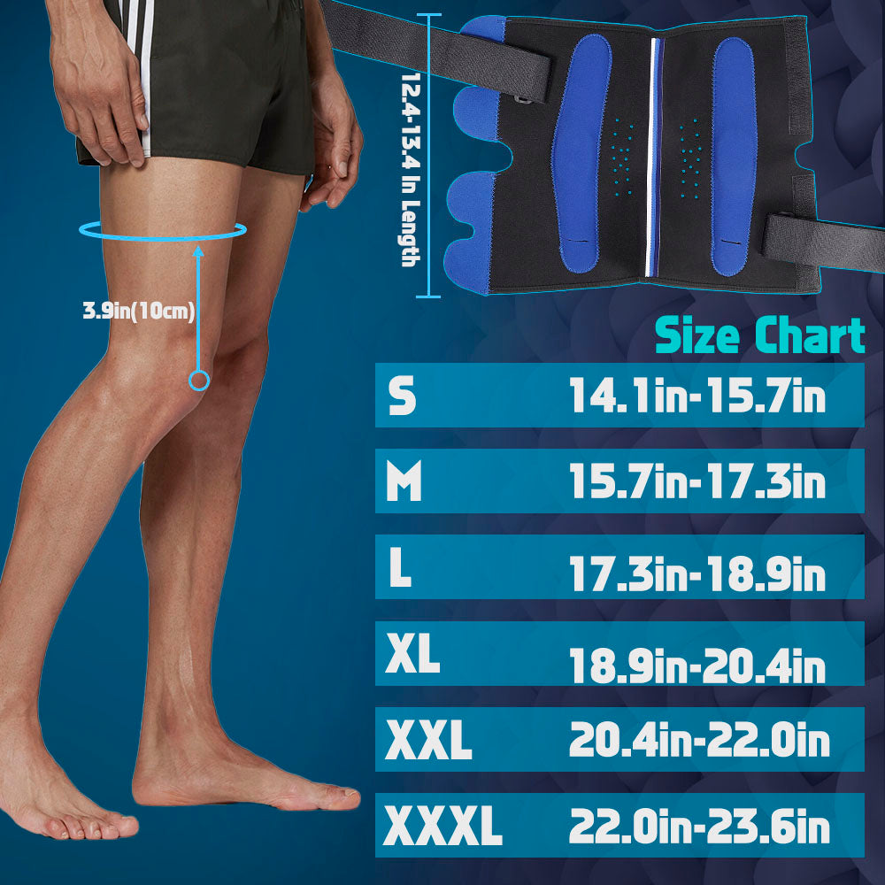 Fivali Neoprene Hinge Knee Brace-KBF010-Blue-01-size