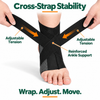 Fivali Adjustable Ankle Compression Sleeve Ankle Wrap 2 Pack FAR04